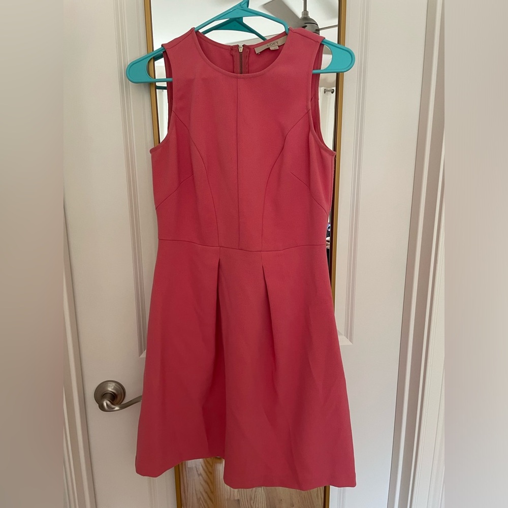 Adorable pink shift dress from Loft